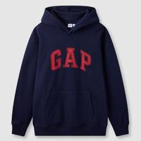 Gap 蓋璞 24秋冬款字母logo連帽抓絨衛(wèi)衣寬松休閑658648