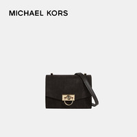 MICHAEL KORS 邁克·科爾斯 mk女包 專柜款Hendrix翻蓋單肩包 巧克力色32F1G1HC0S