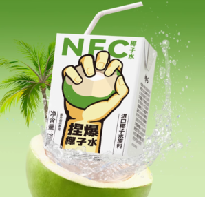 哪吒 捏爆100%NFC椰子水200ml*10盒