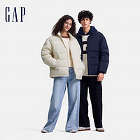 Gap 蓋璞 男女裝刺繡logo小立領防風羽絨服 678656