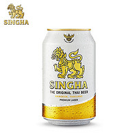 SINGHA 勝獅 泰國(guó)原裝進(jìn)口啤酒 5度 330mL 24聽