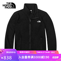 THE NORTH FACE 北面 抓絨男搖粒絨上衣內(nèi)膽戶外舒適保暖|88R8 JK3/黑色 L/175