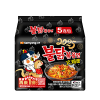 SAMYANG 三養(yǎng) 火雞面140g5袋超辣拌面韓國炸醬面速食泡面2025年