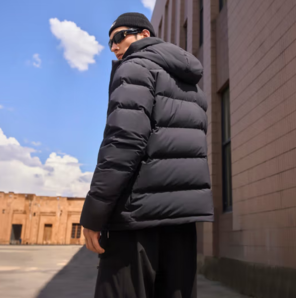 adidas 阿迪達(dá)斯 男女冬季休閑保暖連帽鴨絨羽絨服