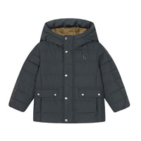 HAZZYS 哈吉斯 男童進(jìn)口中長款羽絨服 墨綠