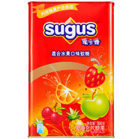 sugus 瑞士糖 混合水果軟糖罐裝550g約183顆 新年禮物年貨糖果零食喜糖