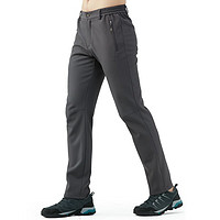 TECTOP 探拓 加絨保暖軟殼褲男防風(fēng)加厚徒步登山褲女戶外運(yùn)動(dòng)褲子 男款深灰 XL