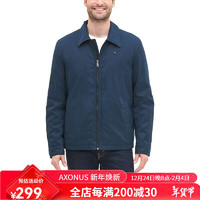 TOMMY HILFIGER 男士夾克外套防風(fēng)商務(wù)休閑飛行員夾克沖鋒衣輕質(zhì) 簡約拉鏈( 清倉)