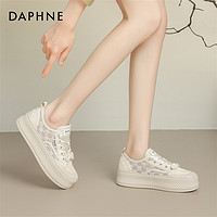 DAPHNE 達(dá)芙妮 百搭休閑鞋女2024春秋新款老爹鞋時(shí)尚厚底單鞋松糕運(yùn)動(dòng)鞋