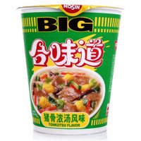 NISSIN 日清食品 合味道 BIG杯 豬骨濃湯風味方便面110g（任選12件）