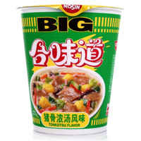 NISSIN 日清食品 合味道 BIG杯 豬骨濃湯風(fēng)味方便面110g（任選12件）