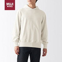 MUJI 無印良品 無印良品（MUJI）男式 緊密織毛圈 套頭衛(wèi)衣 連帽衛(wèi)衣 ABI09A2A 淺灰色 M