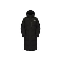 THE NORTH FACE 北面 超級補貼 北面2024冬款長款連帽鴨絨混合填充羽絨服男女同款NC1DQ50J黑色