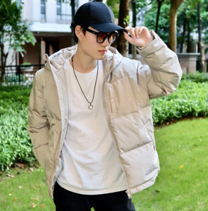 Levi's 李維斯 24秋季男士簡約休閑經(jīng)典連帽領(lǐng)御寒羽絨服外套