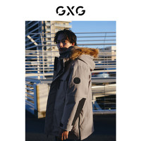 GXG 男裝 三防面料工裝羽絨服男潮流戶(hù)外羽絨服保暖外套 23冬 卡其色 180/XL