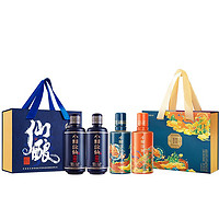 小糊涂仙 瑞獸呈祥經(jīng)典禮盒52度100ml*2瓶濃香白酒（贈:仙釀小酒禮盒200ml*2）