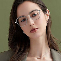 essilor 依視路 鉆晶膜巖 鈦+金屬-4025BK-膜巖+1.74定制片*2（贈(zèng)鈦金屬鏡框）