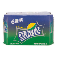 Sprite 雪碧 Coca-Cola 可口可樂(lè) 雪碧檸檬味汽水330ml*6罐