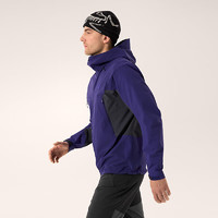 ARC'TERYX 始祖鳥(niǎo) SERRATUS HOODY 透氣 男子 軟殼夾克 韻動(dòng)紫/藍(lán)黑色 M