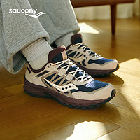 索康尼 saucony 復古休閑鞋男女同款24年春上新戶外徒步運動鞋男GRID遠山 深蘭灰3 35.5