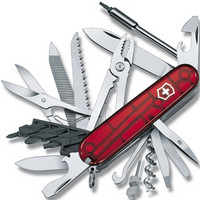 VICTORINOX 瑞士軍刀 電腦大師 L（套桿扳手螺絲組件鋼鋸改錐 39功能）透明亮面1.7775.T