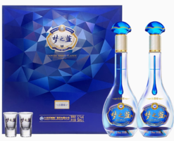 洋河 藍(lán)色經(jīng)典 夢(mèng)之藍(lán)水晶版 52度550mL*2瓶禮盒裝