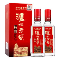 瀘州老窖 特曲52度濃香型高度國產(chǎn)白酒375ml*2瓶禮盒高檔送禮婚宴