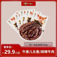 牛崽兒 五香牛肉干250g5包