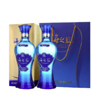 洋河 海之藍 42%vol 綿柔濃香型白酒 375mL*2瓶