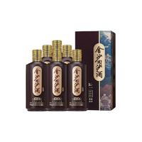 金沙 回沙酒 53度醬香型大曲坤沙白酒 53%vol 500mL 6瓶