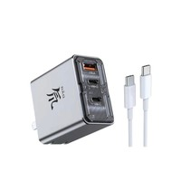 努比亞 紅魔 65W 透明氮化鎵充電器+100W Type-C數(shù)據(jù)線