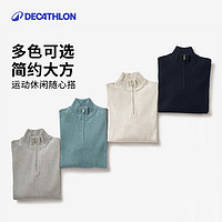 迪卡儂 DECATHLON 男款半拉鏈運動針織衫 8807398