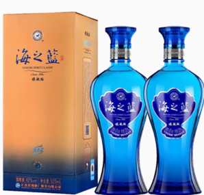 88VIP！海之藍(lán) 42%vol 濃香型白酒 520ml*2瓶