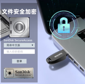 SanDisk CZ550 U盤 黑色 64GB