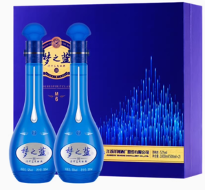 洋河 夢之藍M6 52%vol 濃香型 500ml*2瓶