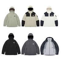 THE NORTH FACE 北面 新款刺繡肩章防風(fēng)防水連帽純色沖鋒衣男女同款 灰色S
