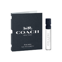 COACH 蔻馳 紐約男士淡香水VOC試香2ml