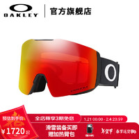 OAKLEY 雪鏡 譜銳智科技FALL LINE L0OO7099  奧克利滑雪鏡 譜銳智火紅色鏡片 0OO7099-02