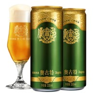 青島啤酒 TSINGTAO 奧古特啤酒330mL24罐 贈(zèng)純生330mL6罐（共到手30罐）加贈(zèng)特色禮袋 年貨送禮