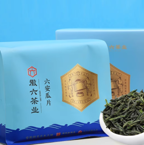 中華老字號(hào)！徽六 2024新茶 雨前一級(jí)尋味300六安瓜片綠茶 200g 贈(zèng)禮袋