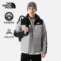 THE NORTH FACE 北面 羽絨服保暖外套男550蓬鵝絨填充|4U82 A91/灰色 XL/180