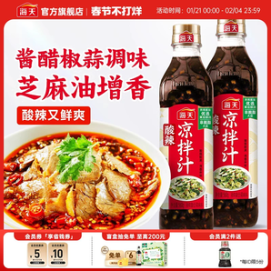 海天酸辣涼拌汁商用家用涼拌菜調(diào)味汁酸辣鮮爽冷泡汁撈汁調(diào)料