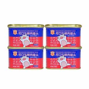 中糧出品，梅林 可口午餐肉罐頭198g*4罐