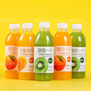 果味飲料360ml*5瓶整箱網(wǎng)紅款夏季芒果鮮橙獼猴桃特價(jià)飲品