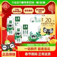 金典 伊利金典純牛奶夢幻蓋250ml×10瓶*2箱年貨禮盒