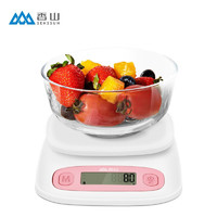 香山 EK3852 廚房秤 5kg/0.1g 粉色