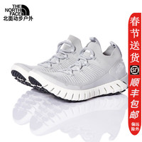 THE NORTH FACE 北面 一腳蹬女鞋戶外運(yùn)動(dòng)輕便透氣雙密度中底支撐跑鞋徒步鞋46C4 5TN/灰色 37 /美碼6