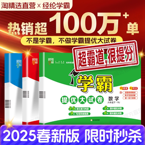 2025春學(xué)霸提優(yōu)大試卷一二三四五六年級上冊下冊語文數(shù)學(xué)英語人教版蘇教版北師版同步單元檢測期中期末測試卷全套實驗拔高大考卷
