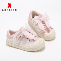 ABCKIDS 2025春季甜美可愛蝴蝶結(jié)女童休閑鞋