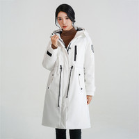 雪中飛 女式連帽收腰羽絨服時尚簡約大方顯瘦